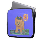 Rosie der Spitz-Welpe Laptopschutzhülle (Vorderseite Links)