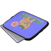 Rosie der Spitz-Welpe Laptopschutzhülle (Vorne Knopf)