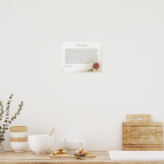 Rosie DESIDERATA Poster (Küche)