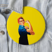 Rosie die Nieteneinschläger-Retro Entwurfs-Art Button (Beispiel)