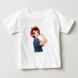 rosie die Nieteneinschlägerfrauen können wir es Baby T-shirt