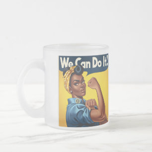 Rosie die Nieterin Afroamerikanische Dame Mattglastasse