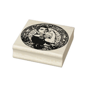 Rosie die Nieterin Gummistempel