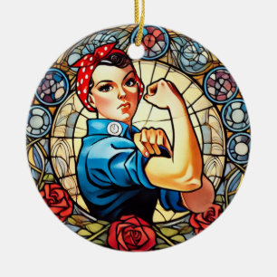 Rosie die Nieterin Keramik Ornament