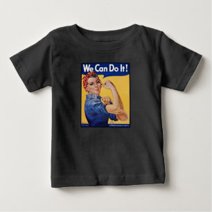 Rosie die Nieterin: Starke Frauen weibliche Ermäch Baby T-shirt