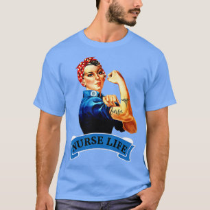 Rosie die Nieterin Vintage-Nurse-Leben RN Wertschä T-Shirt