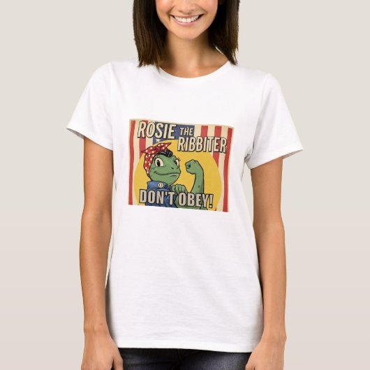 Rosie die Ribbiterin T-Shirt (Vorderseite)