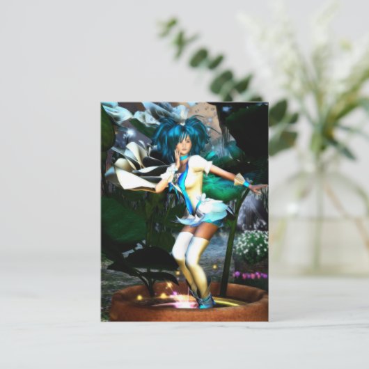 Rosie Elvin Fantasy Anime Postkarte (Stehend Vorderseite)