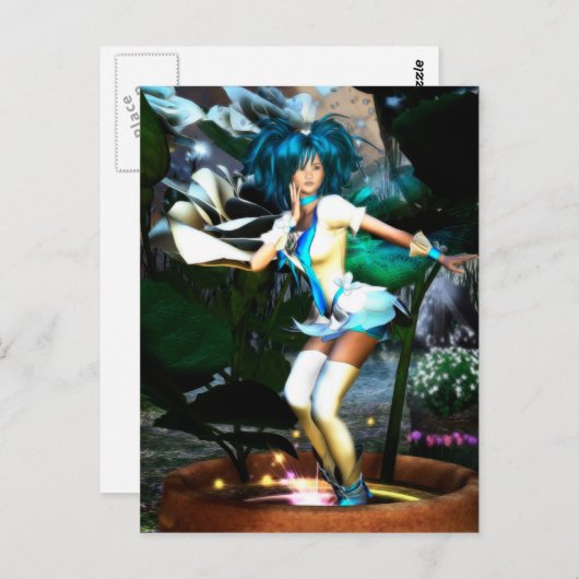 Rosie Elvin Fantasy Anime Postkarte (Vorne/Hinten)