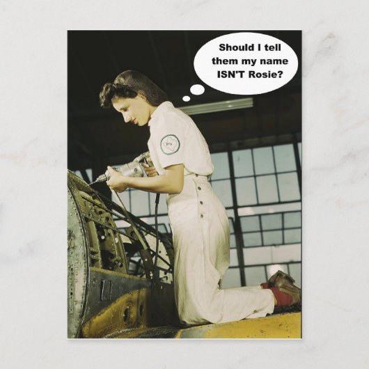 Rosie Factory-Design des Zweiten Weltkriegs Postkarte (Vorderseite)