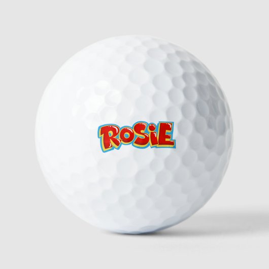 Rosie Graffiti Golfball (Vorderseite)