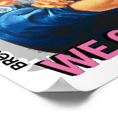 Rosie Keep Calm Breast Cancer.png Poster (Ecke)