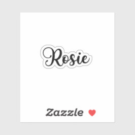Rosie Name - Handgeschriebene Kalligrafie Aufkleber