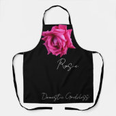 Rosie-Name Rosie individuell einstellbar Rosa Rose Schürze (Vorderseite)