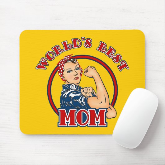 Rosie Nieteneinschläger-beste Mama Mousepad (Mit Mouse)