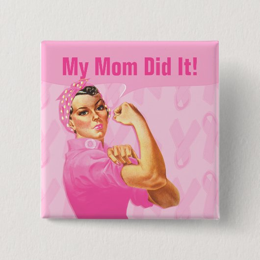 Rosie Nieteneinschläger-Gewohnheits-Krebs Button (Vorderseite)