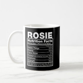Rosie Nutrition Facts Rosie Name Birthday Shirt Kaffeetasse