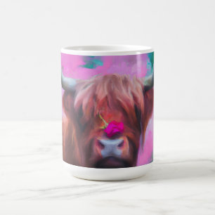 "Rosie of the Highlands" – Highland-Kuh-Porträt Kaffeetasse