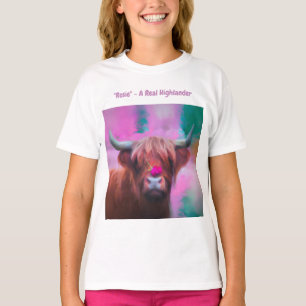 "Rosie of the Highlands" – Highland-Kuh-Porträt T-Shirt