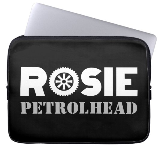 Rosie Petrol Head Laptopschutzhülle (Vorderseite)