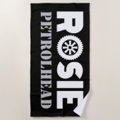 Rosie Petrol Head Strandtuch (Vorderseite)