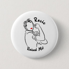 Rosie Raised Decade - Canvas Print Button