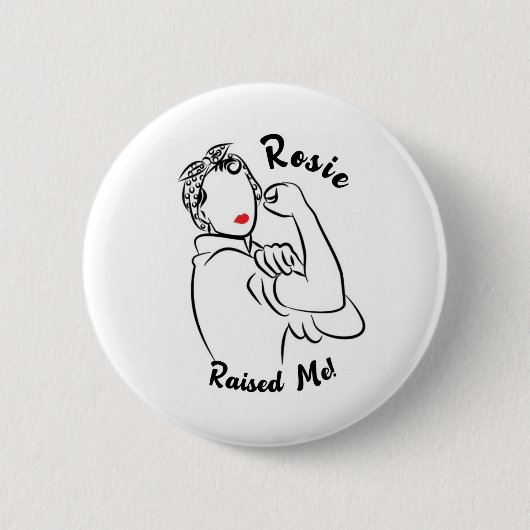 Rosie Raised Decade - Canvas Print Button (Vorderseite)