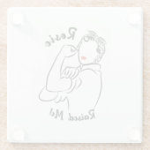 Rosie Raised Decade - Canvas Print Glasuntersetzer (Rückseite)