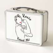 Rosie Raised Decade - Canvas Print Metall Brotdose (Rückseite)