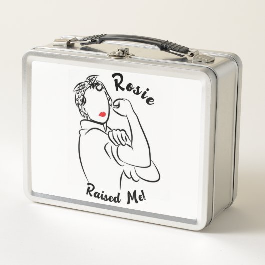 Rosie Raised Decade - Canvas Print Metall Brotdose (Vorderseite)