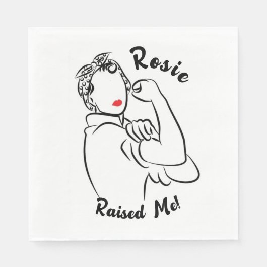Rosie Raised Decade - Canvas Print Serviette (Vorderseite)