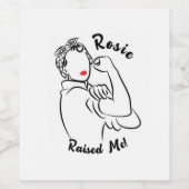 Rosie Raised Decade - Canvas Print Weinetikett (Einzelnes Label)