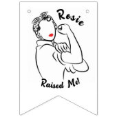 Rosie Raised Decade - Canvas Print Wimpelkette (Erste Fahne)