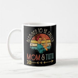 Rosie Retro, gesegnet als Mama & Tutu Women Kaffeetasse