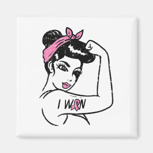 Rosie Riveter I Won Awareness Breast Cancún Surviv Magnet