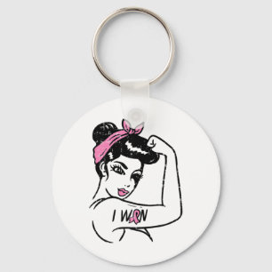 Rosie Riveter I Won Awareness Breast Cancún Surviv Schlüsselanhänger