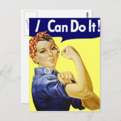 Rosie Riveter - Ich kann es machen Glenn Beck Post Postkarte (Vorne/Hinten)