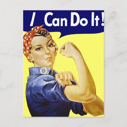 Rosie Riveter - Ich kann es machen Glenn Beck Post Postkarte (Vorderseite)