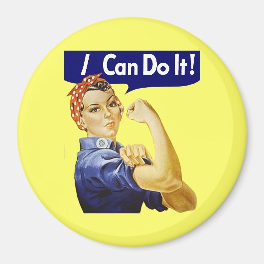 Rosie Riveter - Ich kann es Magnet machen (Vorne)