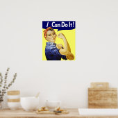 Rosie Riveter - Ich kann es Poster machen (Küche)