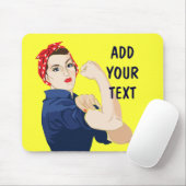 Rosie Riveter, individuell einstellbar Mousepad (Mit Mouse)