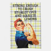 Rosie Riveter Inspirierte Handtuch zu Crush Stereo (Vertikal)