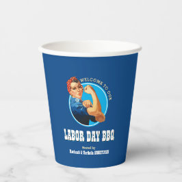 Rosie Riveter LABOR DAY GRILLEN Pappbecher
