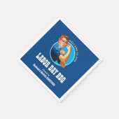 Rosie Riveter LABOR DAY GRILLEN Serviette (Ecke)