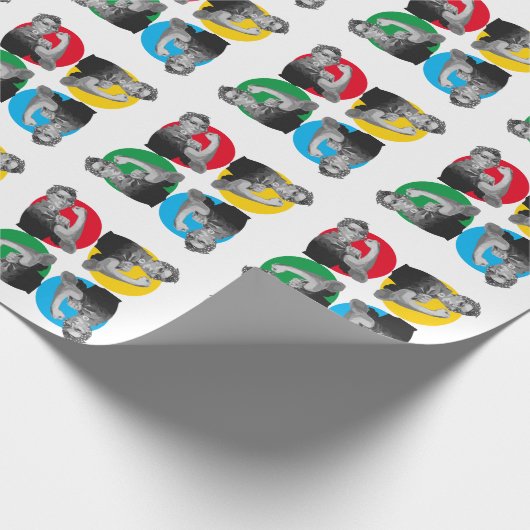 ROSIE RIVETER Print Geschenkpapier (Ecke)