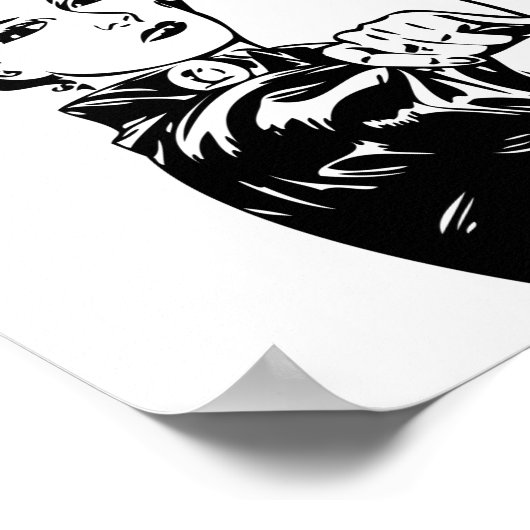 Rosie Riveter Sie können es tun Poster (Ecke)