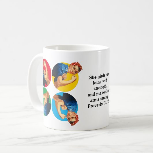 ROSIE RIVETER Sprichwörter 31 Kaffeetasse (Vorderseite Links)