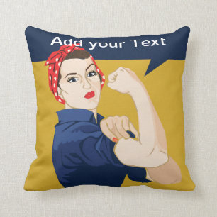 Rosie Riveter Starke Frau Kissen