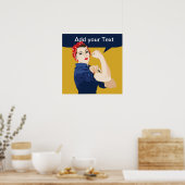 Rosie Riveter Strong Woman Poster (Küche)