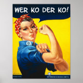 Rosie Riveter Vintag War Office Poster (Vorne)